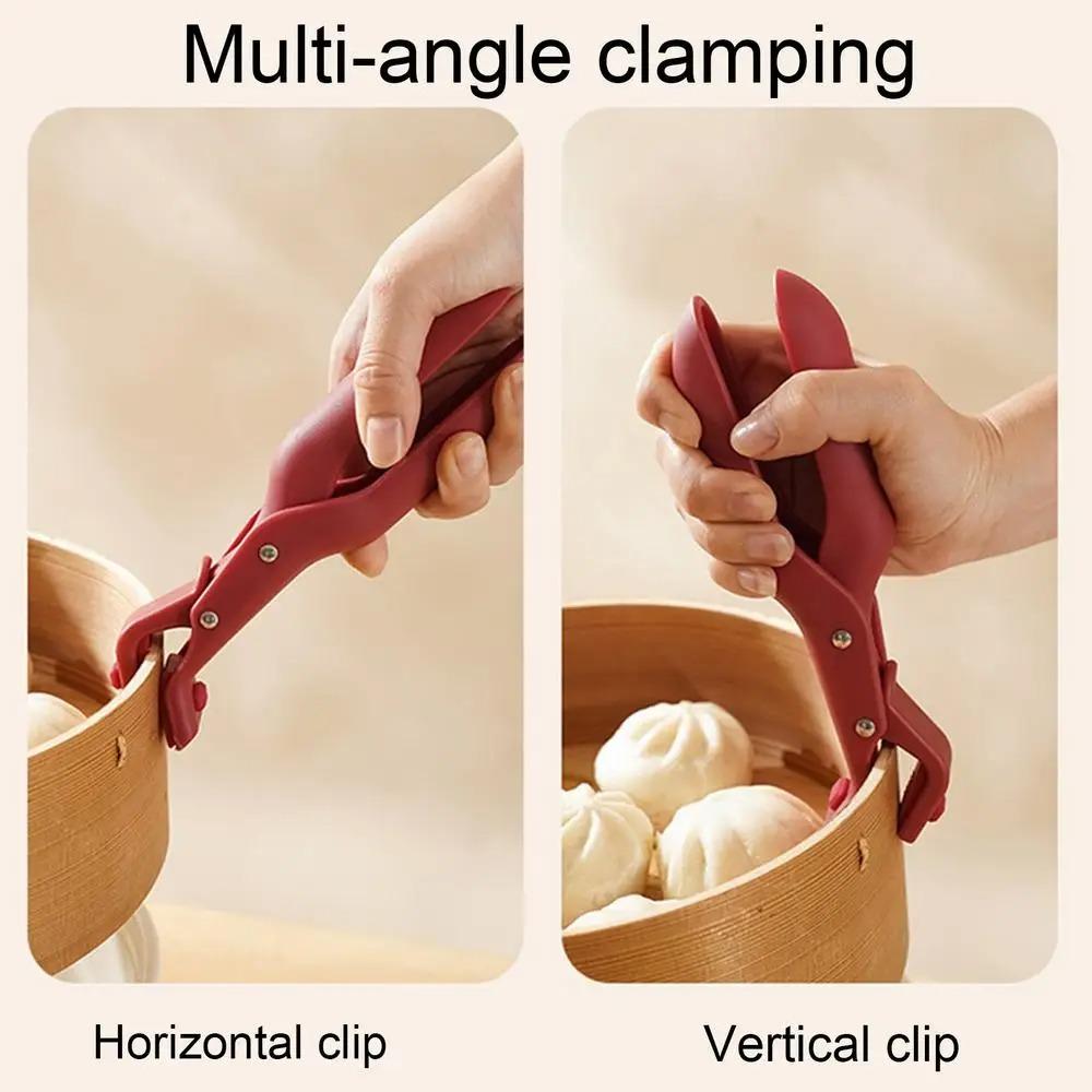 Non-slip Dish Clip Anti Scald Bowl Tongs Household Plate Clamp  Oven