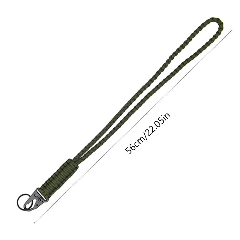 2 Stück Paracord Schlüsselanhänger mit Karabiner Paracord Halsband Schlüsselanhänger Strapazierfähiges geflochtenes Seil Halskette Schlüsselanhänger