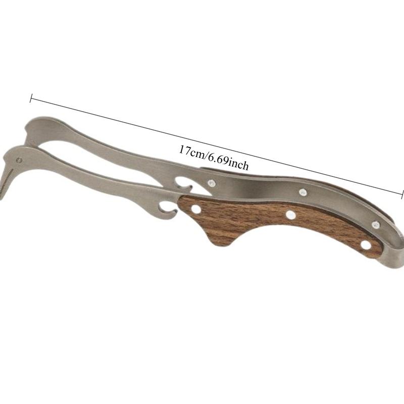 Stainless Steel Tea Tongs Clip Wood Handle Chinese Gongfu Tea Set Accessories Tool for Ceremony Home Brewing Filter Strainer