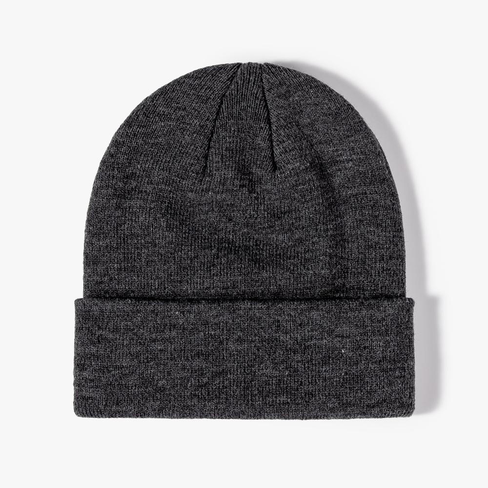 Knitted Beanie Cap Winter Accessories Multicolored Beanies Custom Embroidery Acrylic Fashion Skullies Hats Winter Knitted Hat