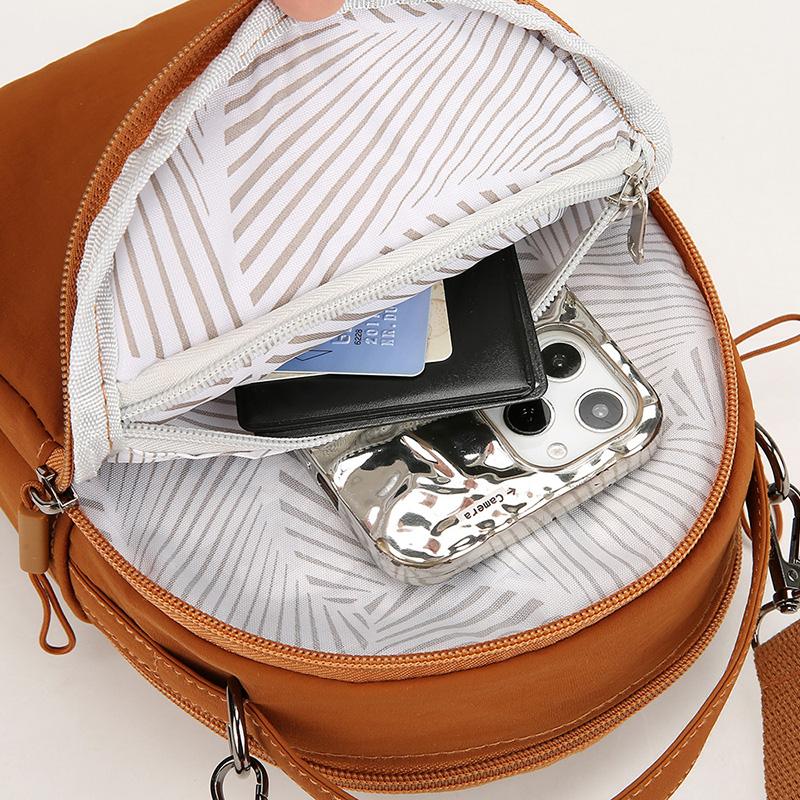 Women's Handbag Solid Color Shoulder Bag Waterproof Nylon Bag