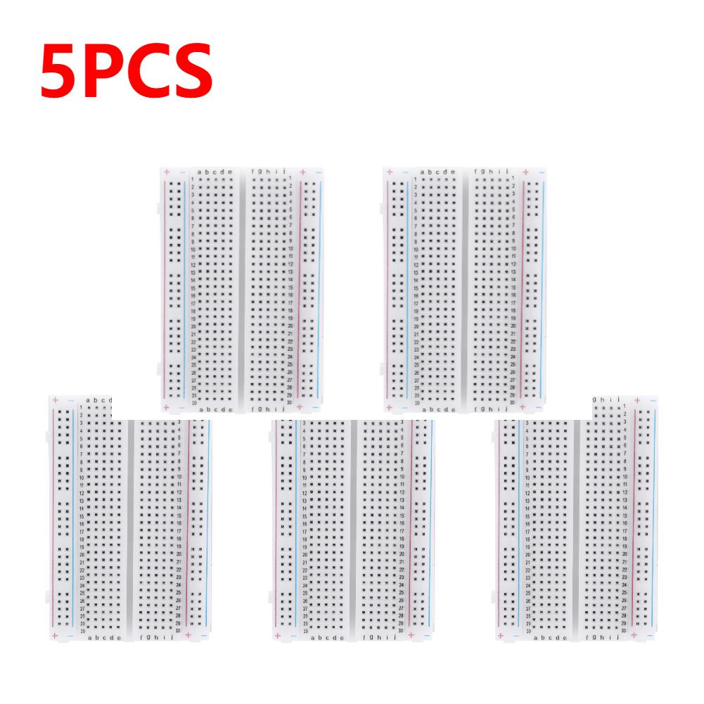 1-30pcs 400 Tie Points Solderless PCB Breadboard Mini Universal Test Protoboard DIY Bread Board for Bus Test Circuit Board