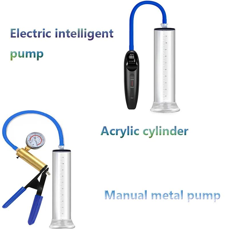 Male Penis Enlarger Vacuum Pump Penis Bigger Growth Enlargement Enhancer Adult Sex Toys For Men Lasting Trainer Erotic Products