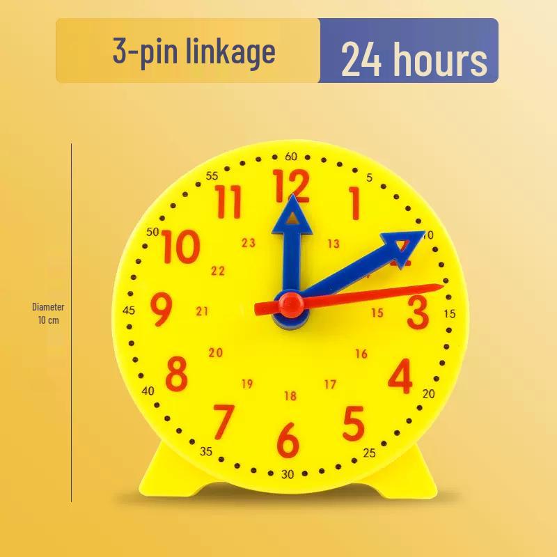 Montessori Math Clock for Kids: Time Recognition Teaching Aids for First Grade Learning