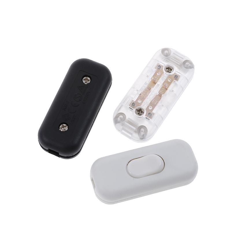 1 Pcs On/Off Inline Switch Inline Table Lamp Desk Light Cord Cable Switch 250V 6A