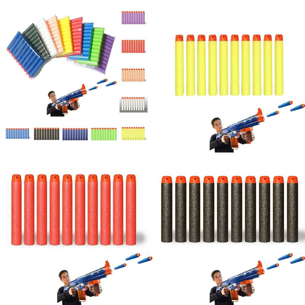 Darts Colorate Elite din Spumă Eva cu Vârf Moale Gol, Gloanțe de Rezervă 7,2 cm Compatibile