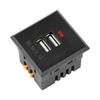 5V 2.1A Dual USB Power Socket Embedded Desktop Socket USB Charging Panel Module For Mobile Phones Tablets Ipad Chargers