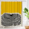 Pop Art Geometric Shower Curtain Fashion Classicl Abstract Colourful Bathroom Curtains Waterproof Fabric Decor Sets With Hooks