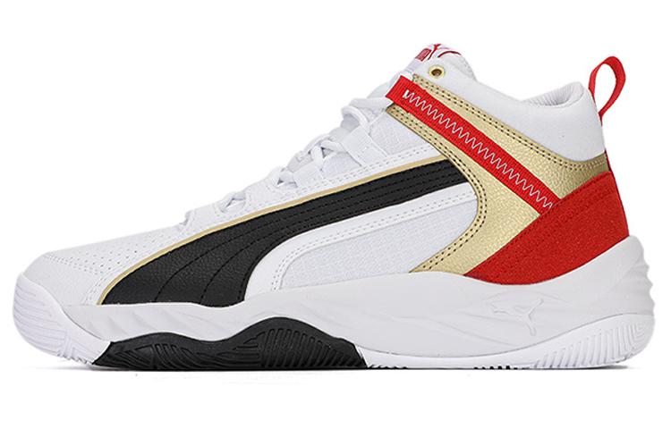 PUMA Unisex Rebound Future Evo Mid Top Black/White/Red 374899-08 42