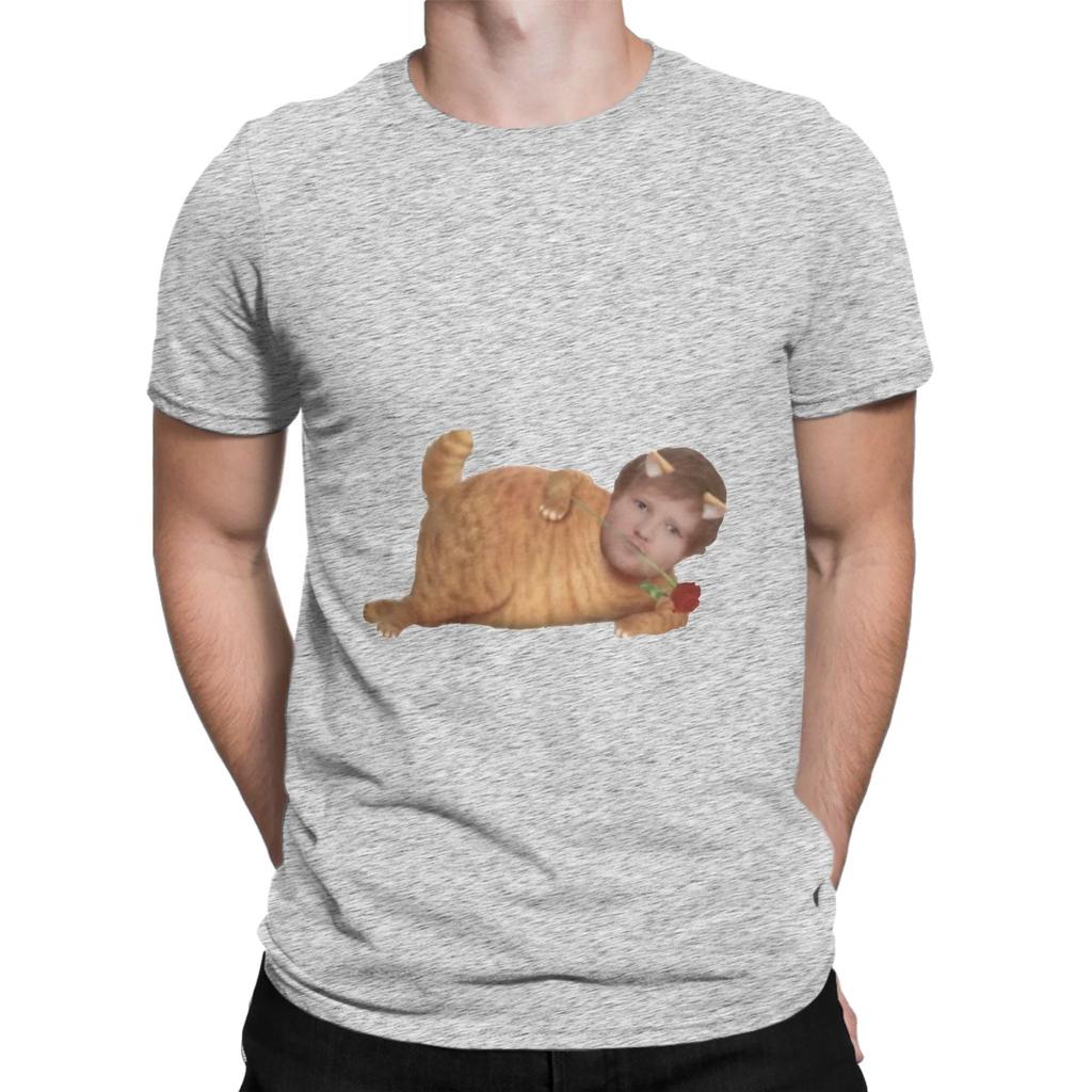 Kitty Ed Novelty 100 Cotton TShirt EEd Sheeran Tops Tees For Unisex