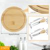 Cheese Board Bamboo Butter Cutter Board Set Cake Dessert Pastry Mini Tray with Knive and Fork for Wedding Birthday Party Cutlery