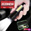 Portable Multifunctional USB Rechargeable Aluminum Alloy Mini COB Zoom Flashlight