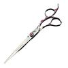 7" Pink Plum Blossom Pet Grooming Scissors Set: 4-Piece Includes Straight, Bent, Thinning Scissors & Comb