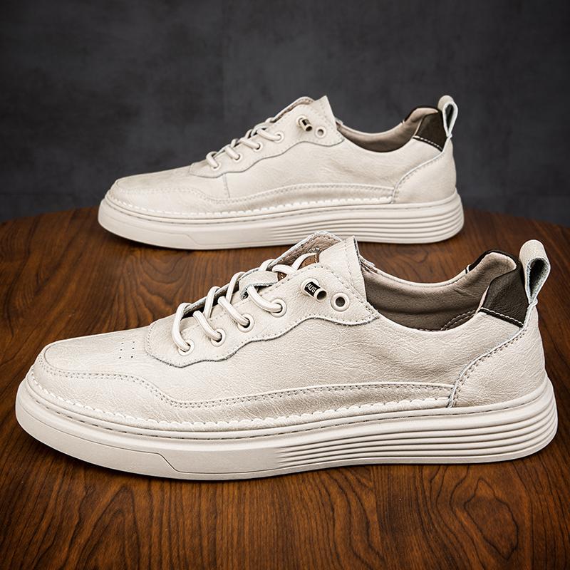 Brown Genuine Leather Leather Shoes Men's Moccasin Outdoor Casual Oxford Shoes Men's Quality Brand office Dress Shoes for man