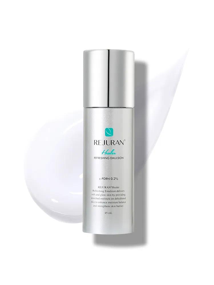 REJURAN Healer Rebalancing Toner 120ml + Refreshing Emulsion 45ml c-PDRN Hydrating Skincare Set