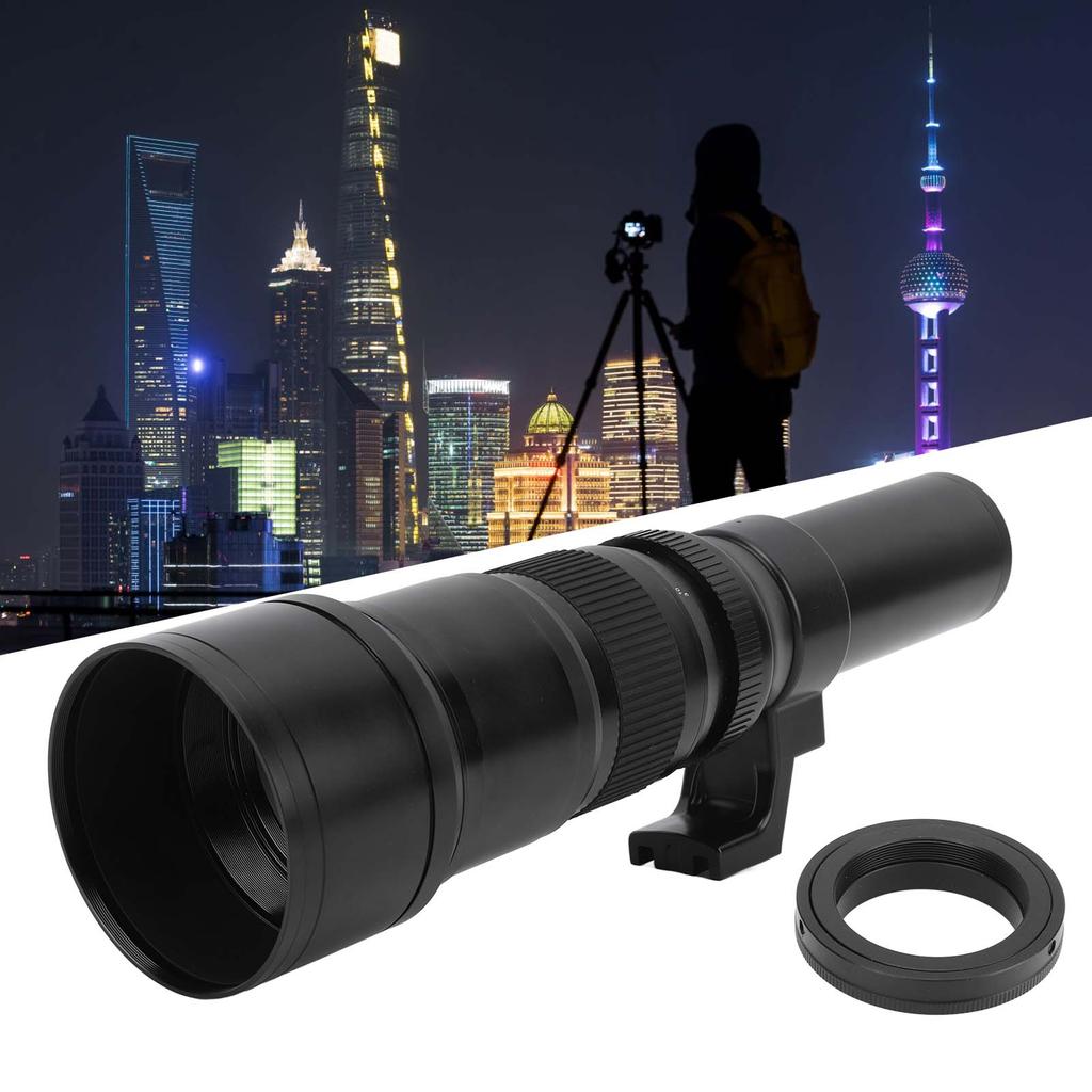 Fixed   Telephoto Lens 500mm with T2 NEX Adapter   F6.3 Telephoto Lens for Astroscopic Telescope Far Distance Photography