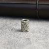 Brass Hammer Texture Pattern Cylinder EDC Knife Beads Paracord Lanyard Pendants DIY Adult Fidget Toy Paracord Rope Accessories