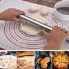 Rolling Pin, Adjustable Stainless Steel Rolling Pin and Silicone Baking Pastry