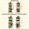 Green Leaves Monstera Leaf Sticker Waterproof Wall Mural Creative Wall Decals  for Bedroom