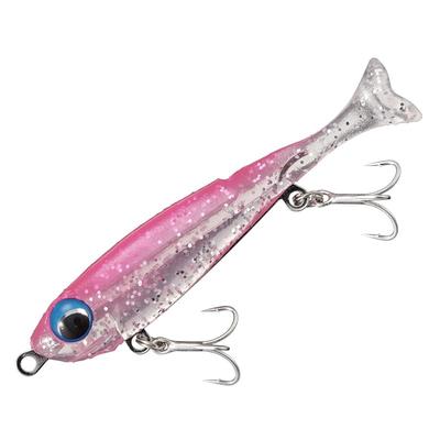 Major Craft Rock Liver Still Shad Horse Mackerel/Mebaru Lure, 60mm, 3.1g, #007 Clear Pink Back, RVSSD-60