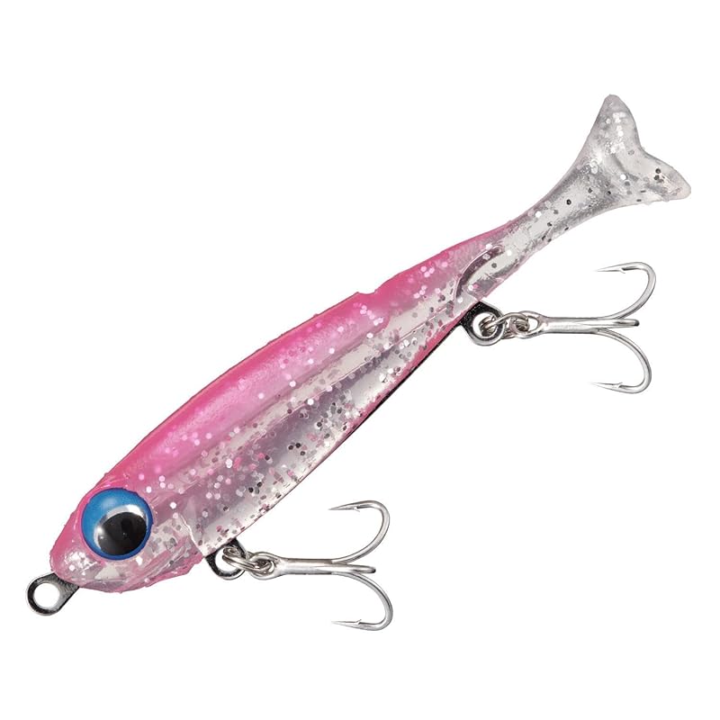 Major Craft Rock Liver Still Shad, 60мм, 3.1г, #007 Прозрачный с розовой спинкой, RVSSD-60