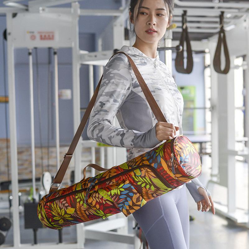 Oxford Cloth Yoga Mat Bag with Mesh Design - Gym and Storage Backpack