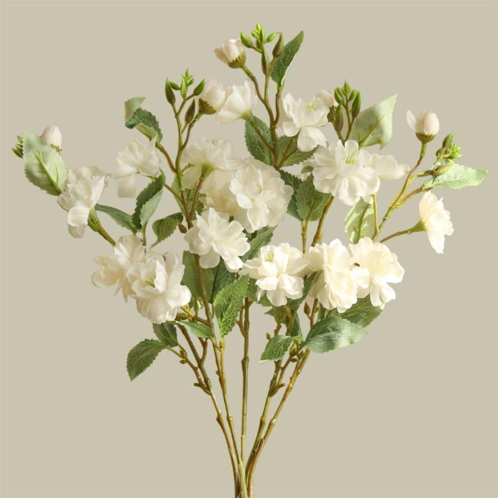 45CM Length Artificial Camellia Flower Silk Material Flower Arrangement  Wedding Decoration