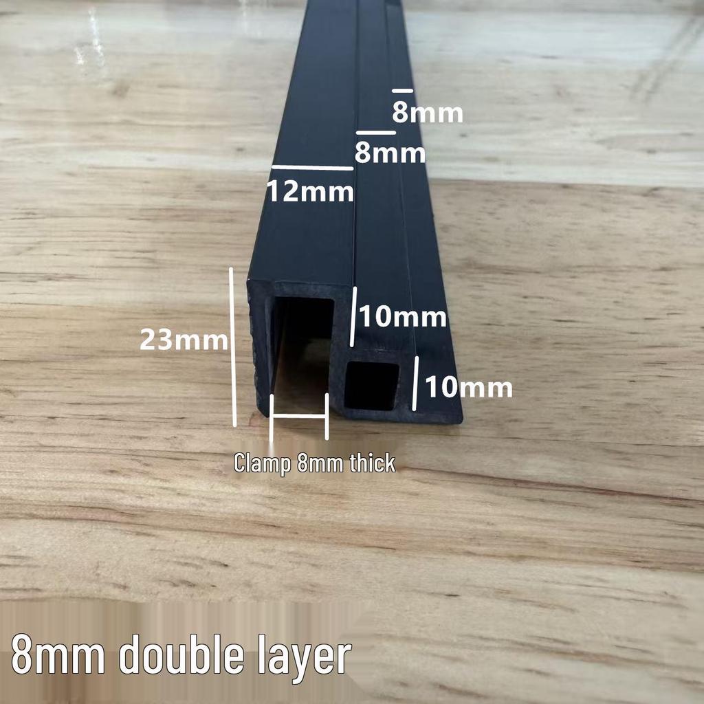 Double-Layer Fish Tank Slide Rail Anti-Jump Lid Track and Edge Banding