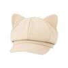 Leopard Print Beret Cap Anti-UV Painter Hat Fashion Cat Ear Hat  Outdoor Sports
