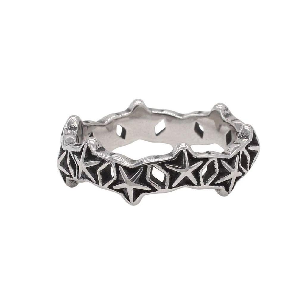 2025 Personalisierter Retro Kreuz Herrenring Trendiger Herren Dominanz Handschmuck Geschenke