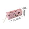 Bow Ribbon Pencil Pouch for Girls Fabric Stationery Bag Large Capacity School Supplies Organizer Gift Idea