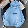 2023 Herbst Winter Mode Kleidung Kapuzenpullover Lässig Y2k Sweatshirt Damen Smiley Gesicht Einfarbig Kapuzenpullover Lazy Style Lockerer Hoodie