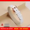 6mm 8mm 10mm A Long Fashion Leather Bracelet For Jewelry Women's Silk Crocodile Pattern Cowhide Jade Watch Strap Wristband+tools