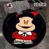 Mafalda Round Area Rug Carpet Rug For Living Room Bedroom Sofa Playroom Decor Nonslip Floor Mat