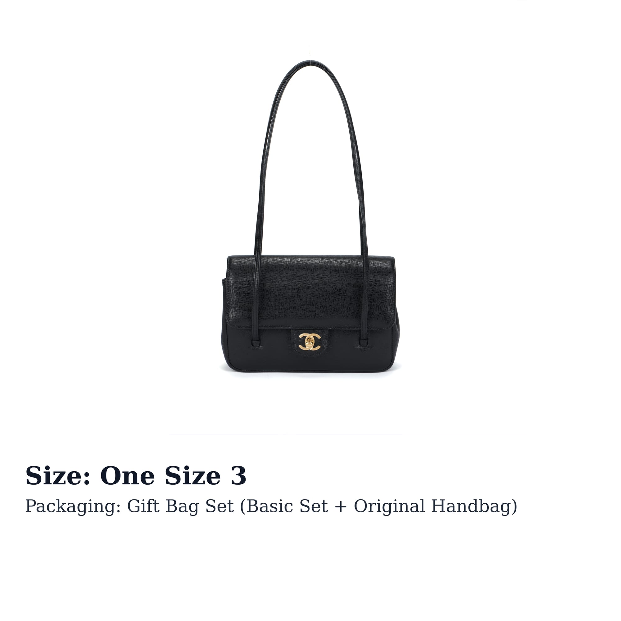 CHANEL 26P Grain Embossed Shiny Calfskin