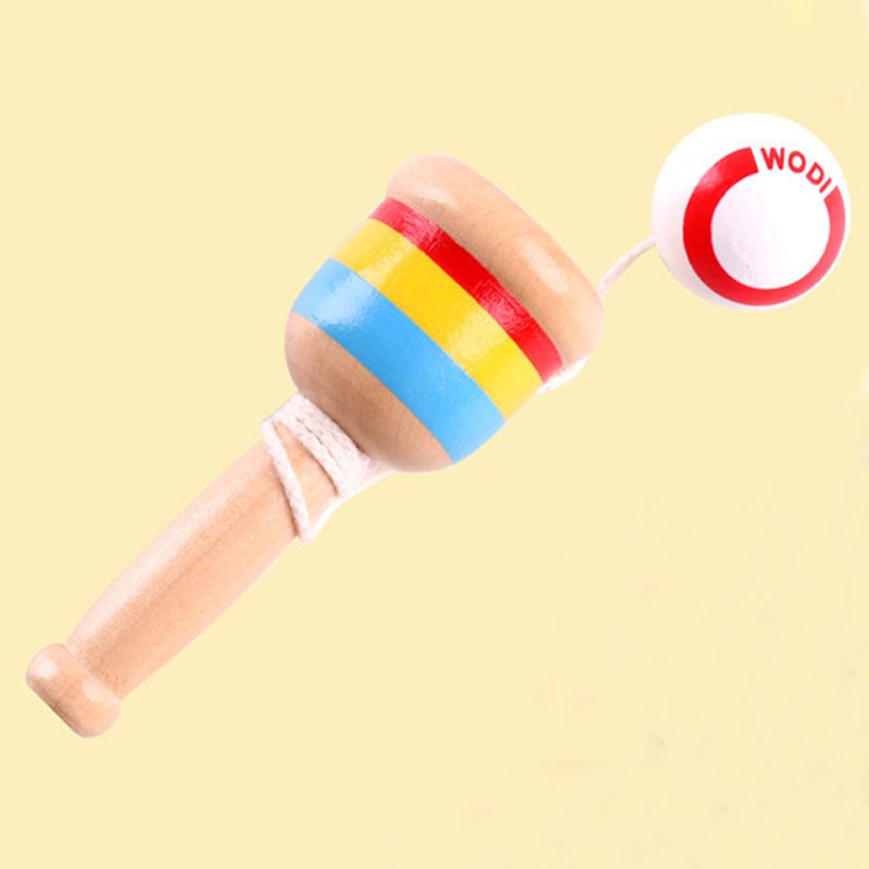 Wooden Skills Cup,Throw and Catch Ball,Traditional Game for Kids Hand Eye Coordination Educational Game, Exercise The Brain