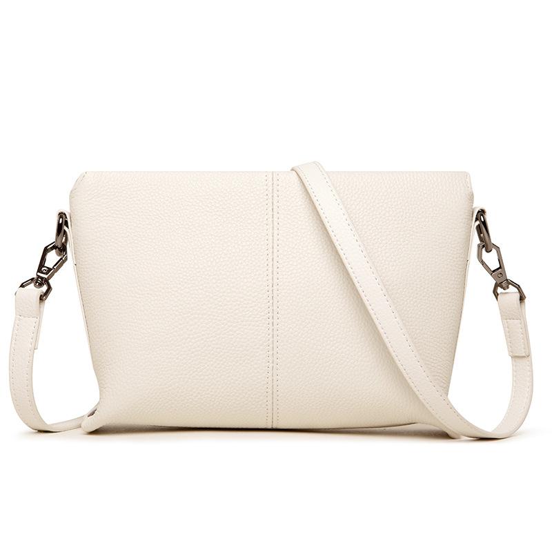 Leather women's bags, high-end new models, trendy fashion and simple shoulder messenger bags, first-layer cowhide small bags
