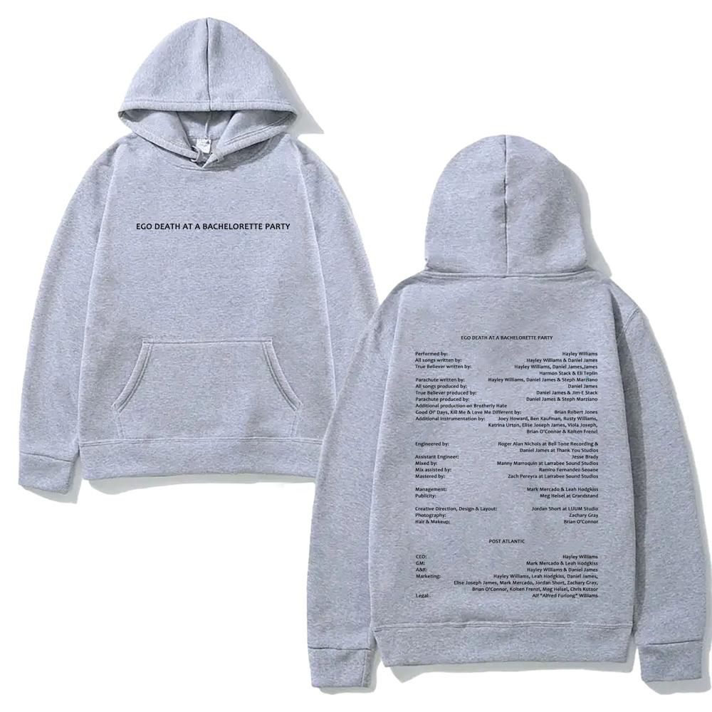 Hayley Williams NEW HOODIE 2026 Winter HighQuality Moletom EGO DEATH AT A BACHELORETTE PARTY Graphic Printing Hoody Comfortable