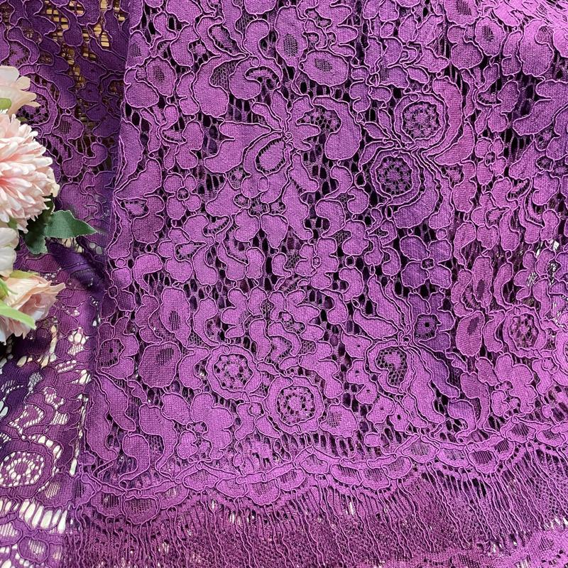 Lace Fabric 150x150cm for Dresses Clothes Sewing White Blue Hollowed-out Plain Cloth Heavy Press Yarn Three-dimensional Mesh