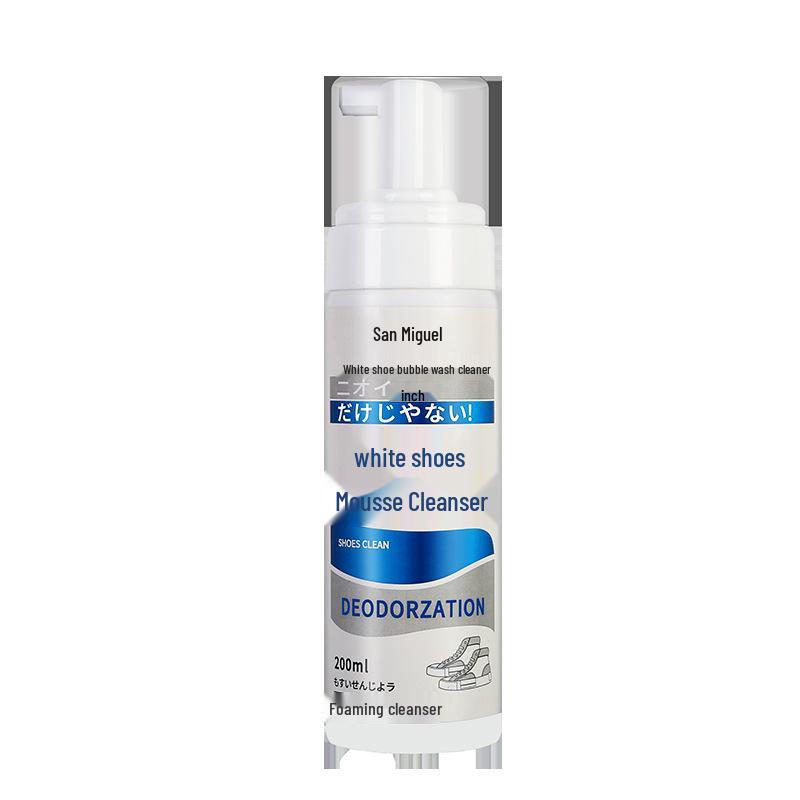 White Sneaker Foam Cleaner - Stain, Yellowing & Scale Removal, No-Rinse Whitening Dry Cleaner