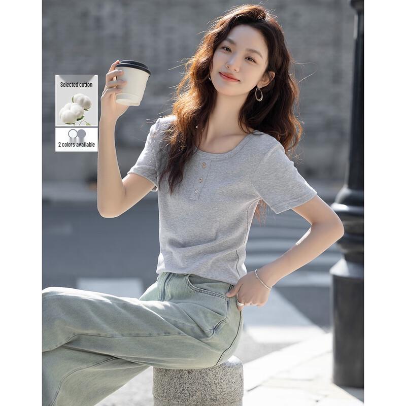 Women s Cloud Cotton Round Neck T-Shirt S