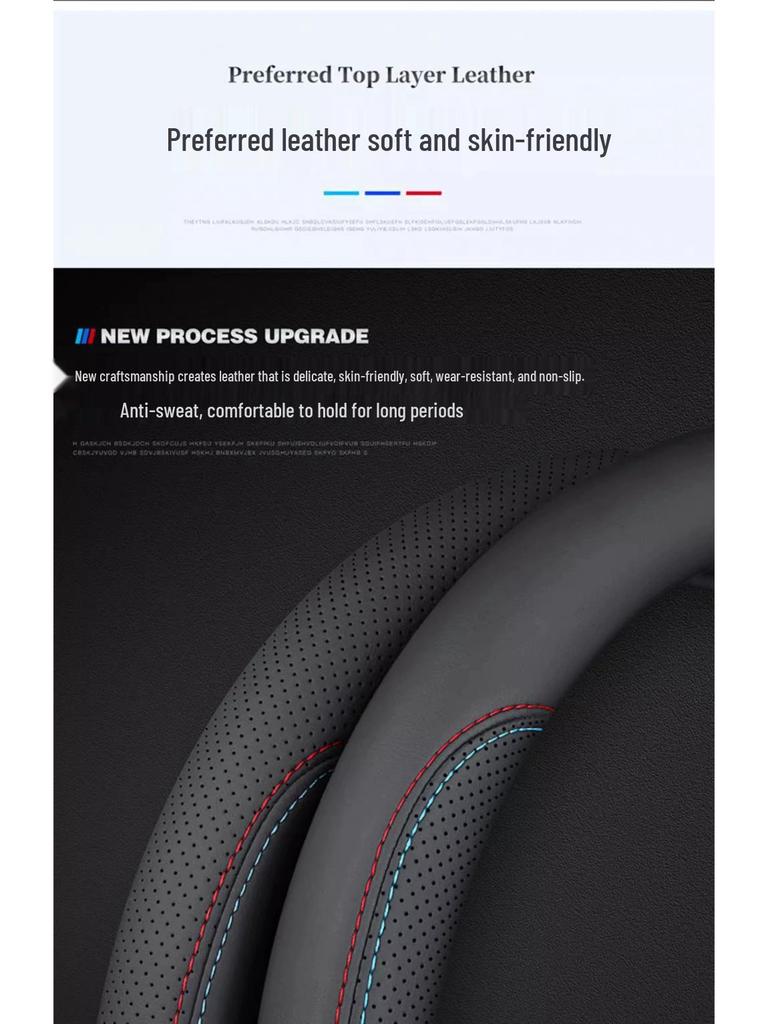 Buick Regal & Verano Nappa Leather Steering Wheel Cover - Four-Season, Anti-Slip Grip