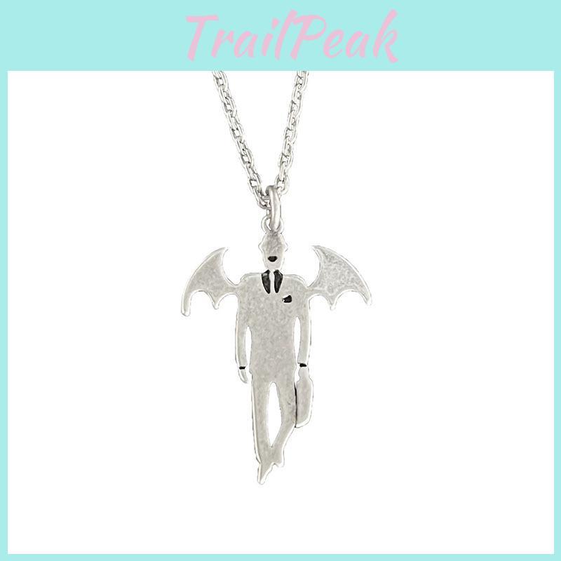 Gothic Vampire Bloodsucker Pendant Chain With Wing Design For Cosplay Costumes
