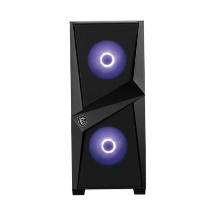 Msi Mag Forge 100M Pc Case, Mid-Tower, Usb 3.2, Black Msi | Mag Forge 100M | Black | Atx | Power Supply Included No