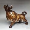 Print Antique Zodiac Brass Bull Living Room Office Decoration
