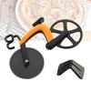 Creative Bicycle Shaped Pizza Cutter with Dual Stainless Steel Wheels , Ideal for Even Slices, Perfect for Parties and Gatherings, Pizza Serving Tool