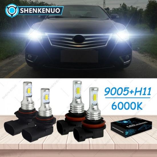 Для Toyota Camry 2007- 2014 Светодиодные фары Ближний/Дальний свет Противотуманные фары Комплект ламп 4 шт.