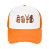 Gothic Merry Christmas Beers Santa Camping Mesh Baseball Caps Women  Printing FeUnisex Beach Dad Hat Snapback Cap