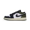 Air Jordan 1 Low Top Vintage Basketball Shoes Unisex Black White Green 553558-092(Team448-2)