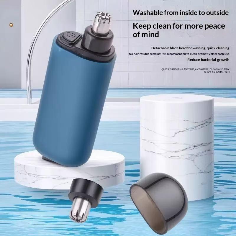 Nose Hair Trimmer For Men And Women, Painless Rechargeable Nose And Ear Clipper With High Torque Motor And Double-Edged Blade
